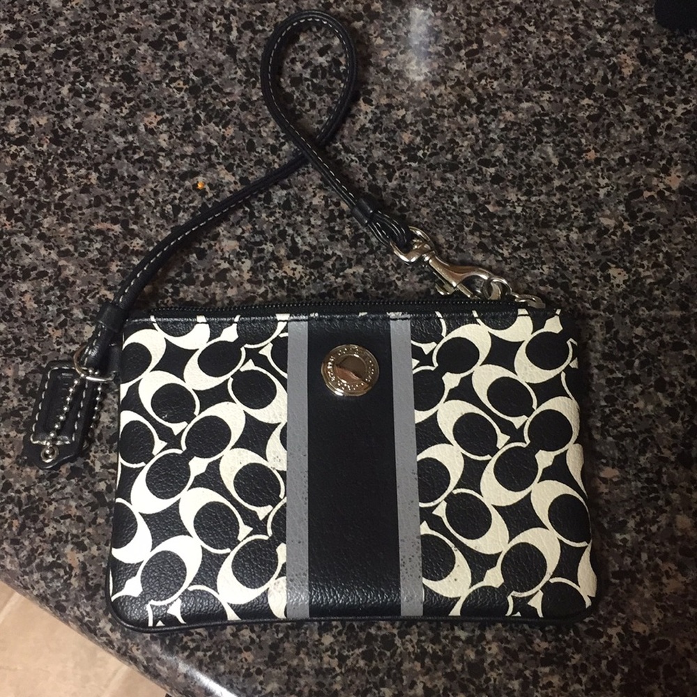 Small coach wristlet